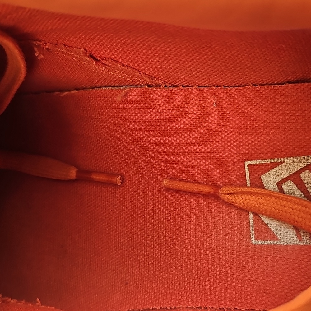 Vans Bold Orange Suede Shoes - Picture 10 of 12